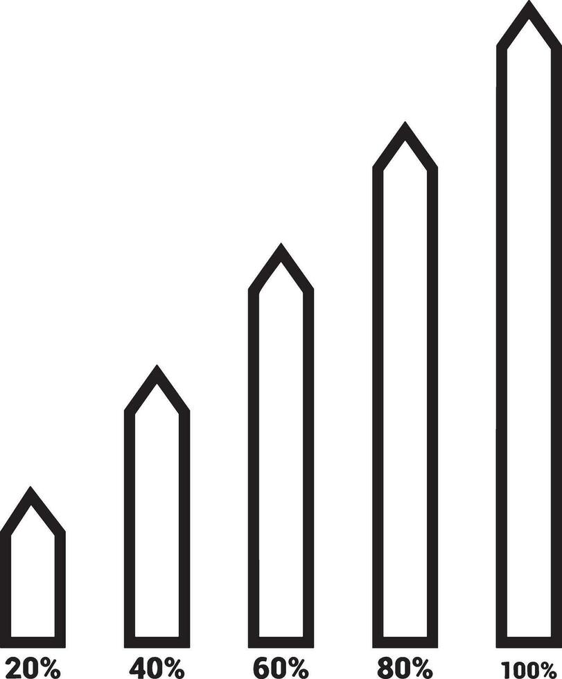 crescita attività commerciale icona simbolo vettore Immagine. illustrazione di il progresso schema Infografica strategia sviluppo design Immagine