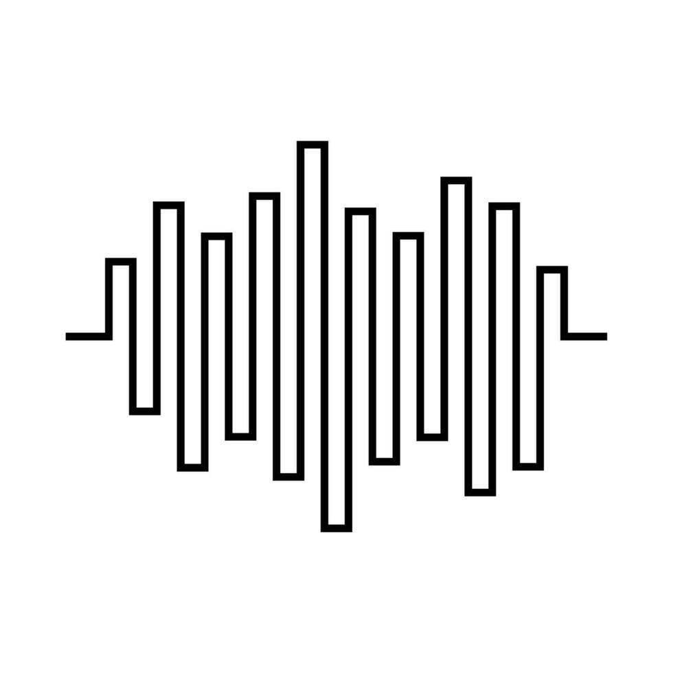 Audio onda Visualizzatore elemento vettore , suono musica equalizzatore