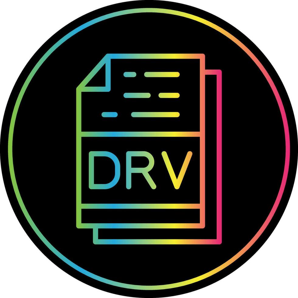 drv file formato vettore icona design