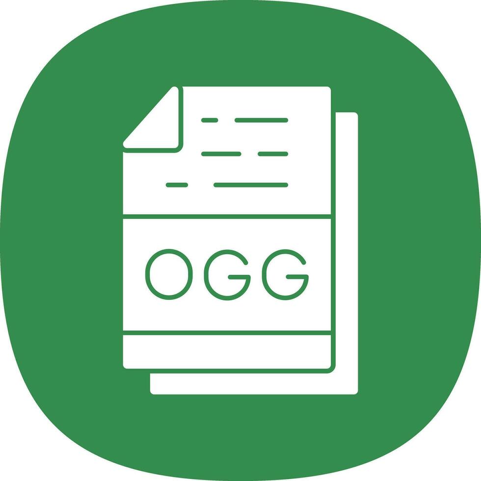 ogg file formato vettore icona design