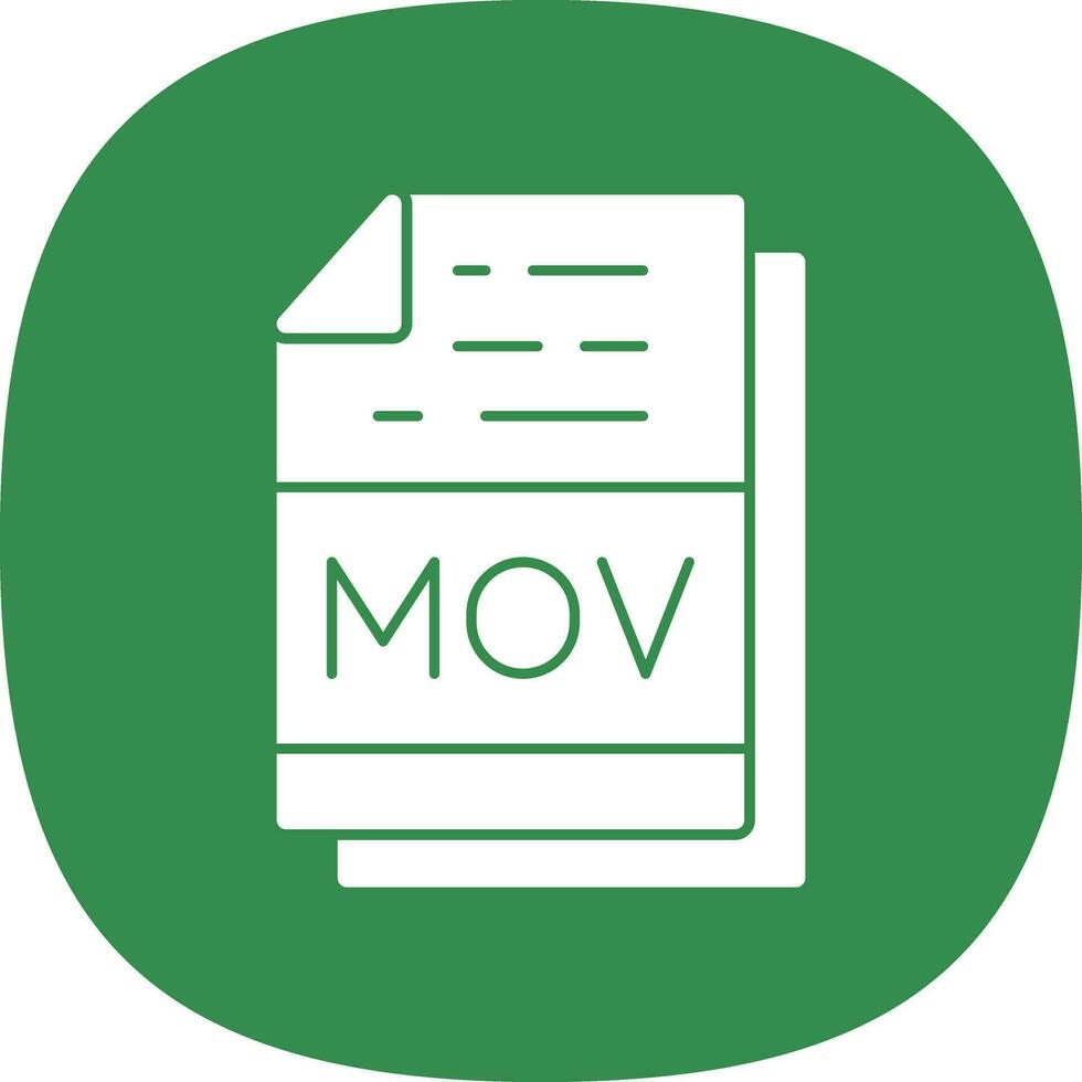 mov file formato vettore icona design