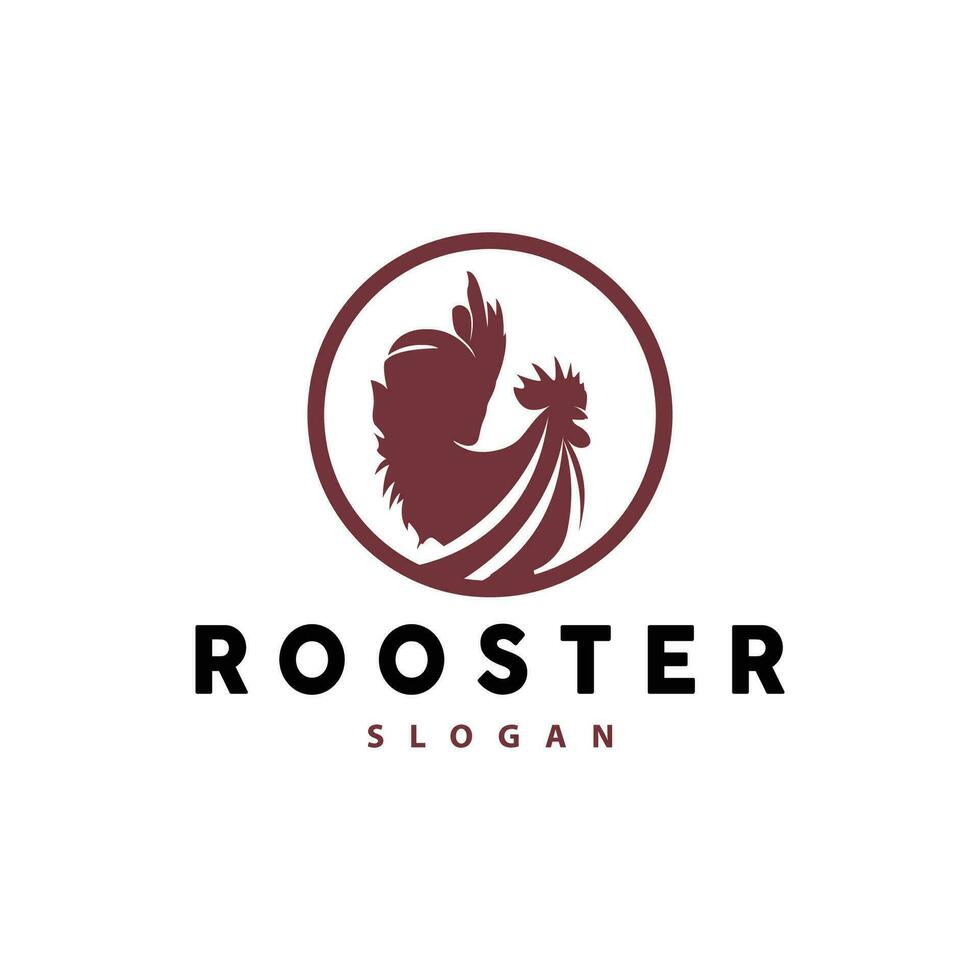 pollo logo, per arrosto pollo ristorante, azienda agricola vettore, semplice minimalista design per ristorante cibo attività commerciale vettore