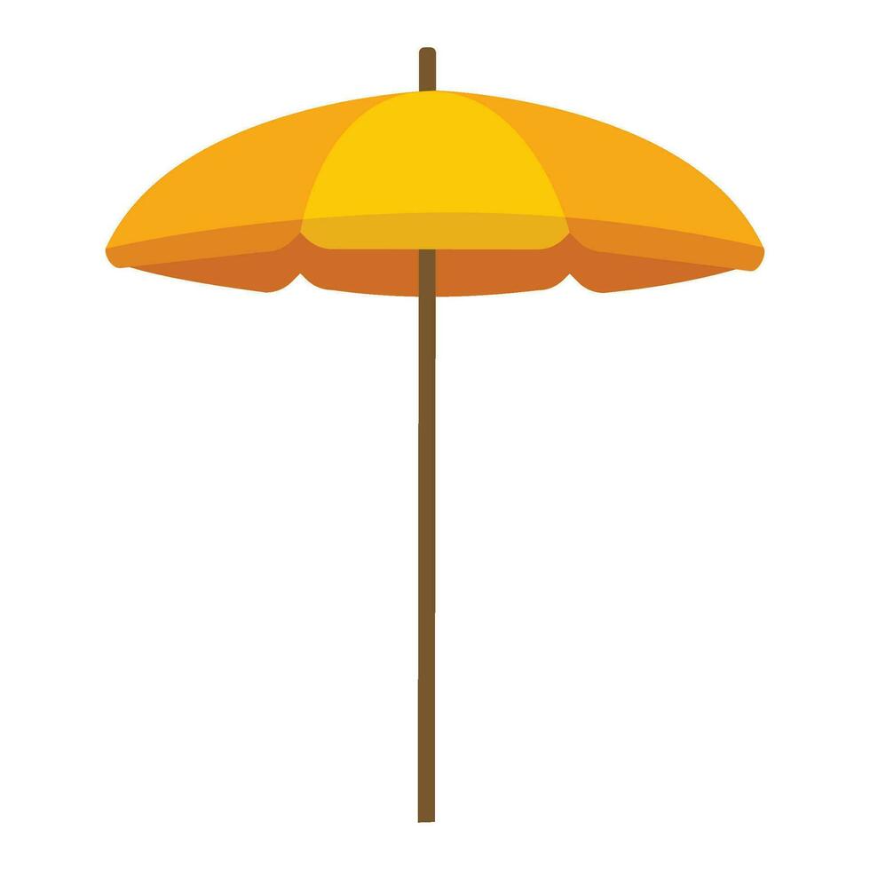 vettore colorato spiaggia ombrelli su bianca sfondo