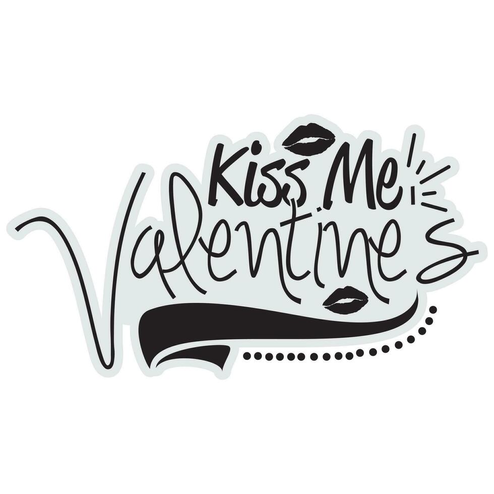 bacio me san valentino vettore
