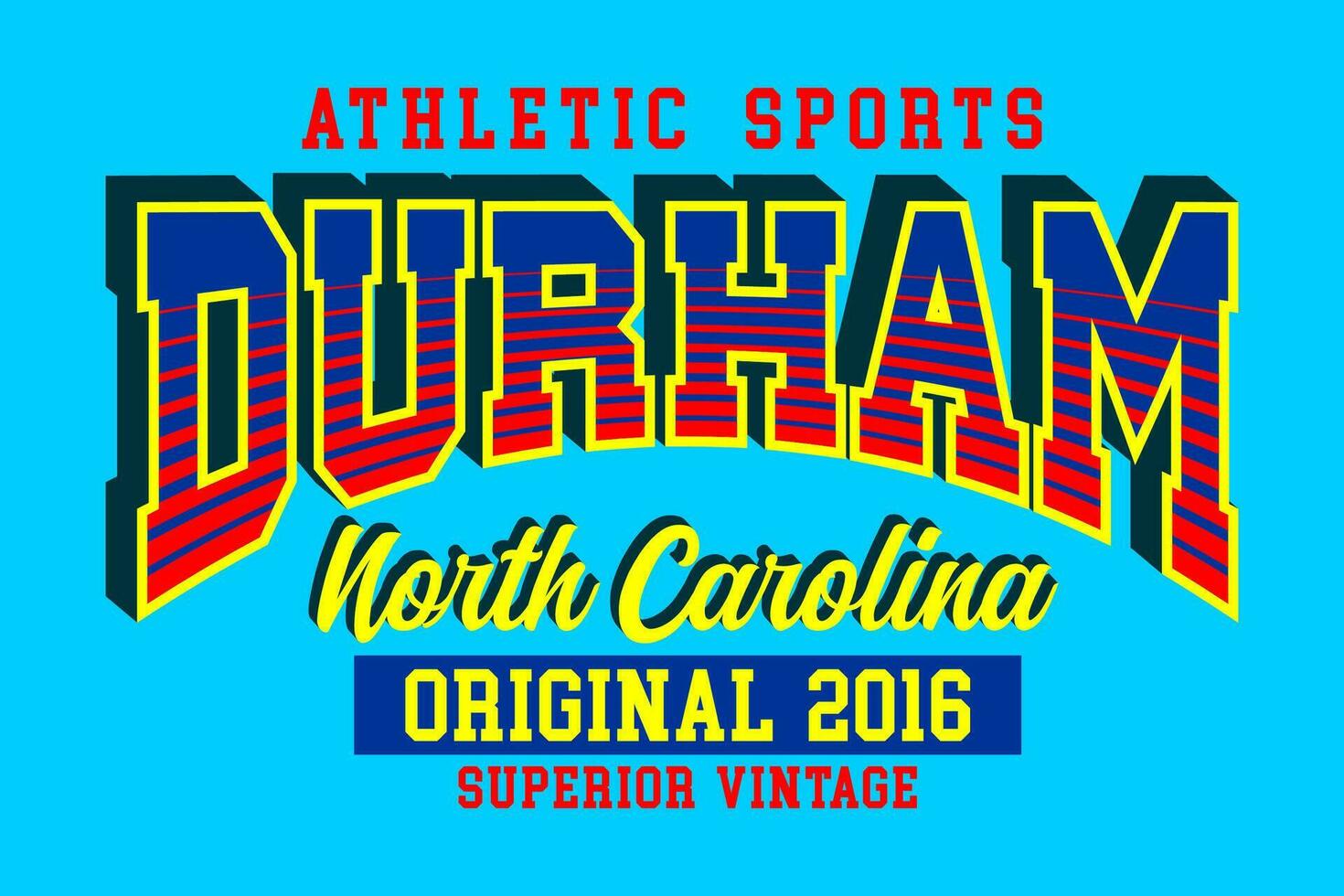 durham nord carolina Vintage ▾ Università, per Stampa su t camicie eccetera. vettore