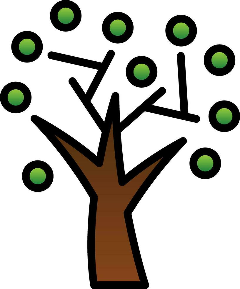 autunno albero vettore icona design