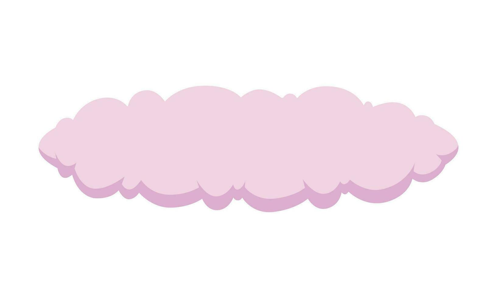 vettore piatto rosa nuvole su bianca sfondo