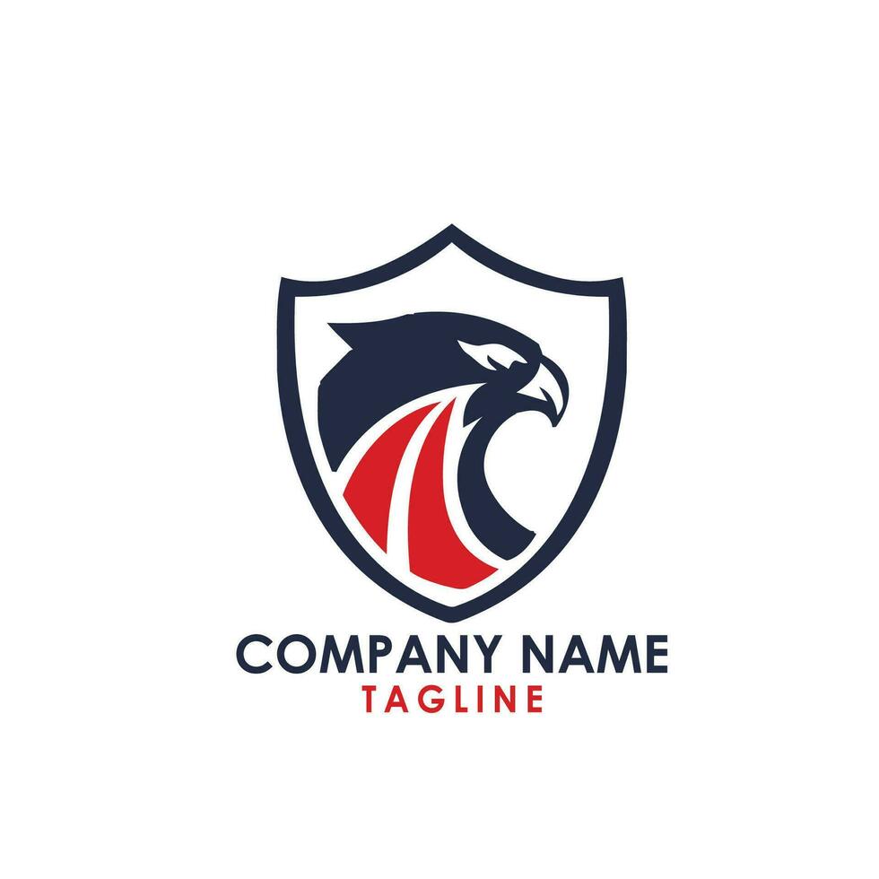 design del logo dell'aquila vettore