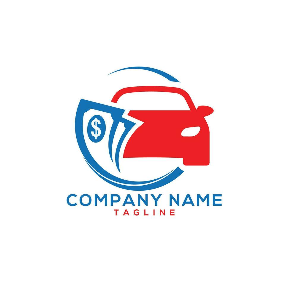 auto finanziario servizio logo design vettore