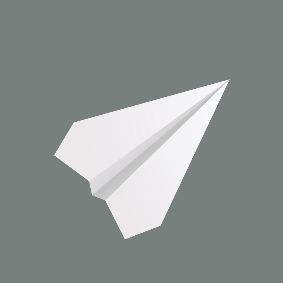 vettore carta aereo su bianca sfondo