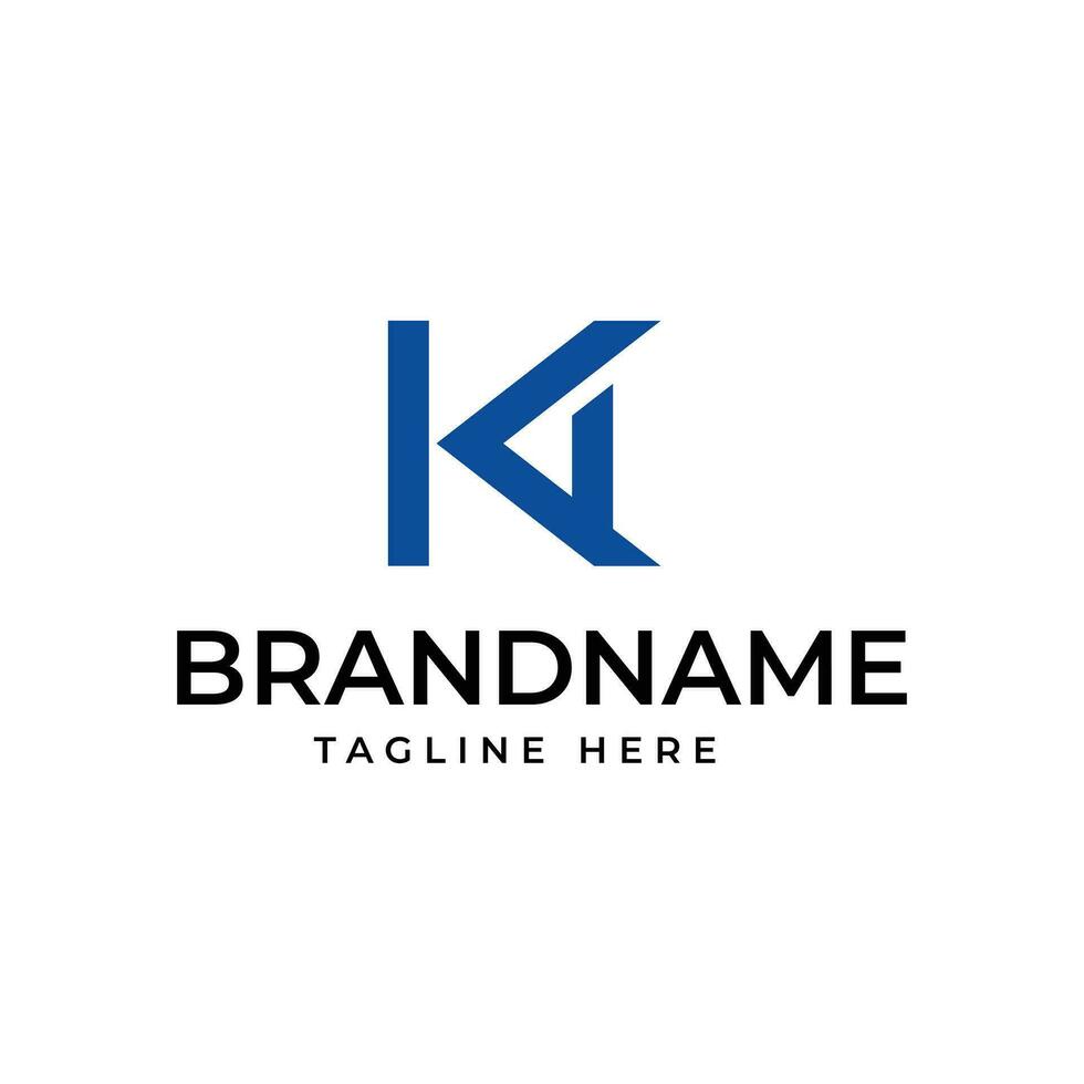 lettera K logo combinato con lettera un' vettore