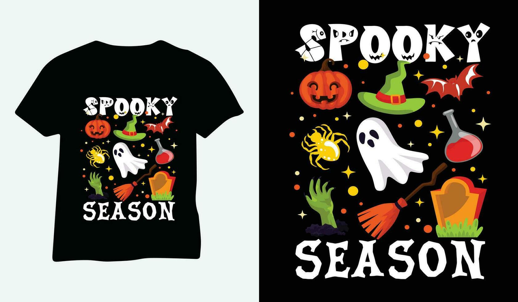 spaventoso stagione, Halloween orrore fischio maglietta design vettore