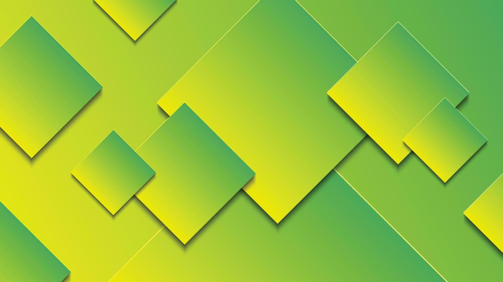 astratto verde e giallo pendenza sfondo con rettangolo Linee vettore