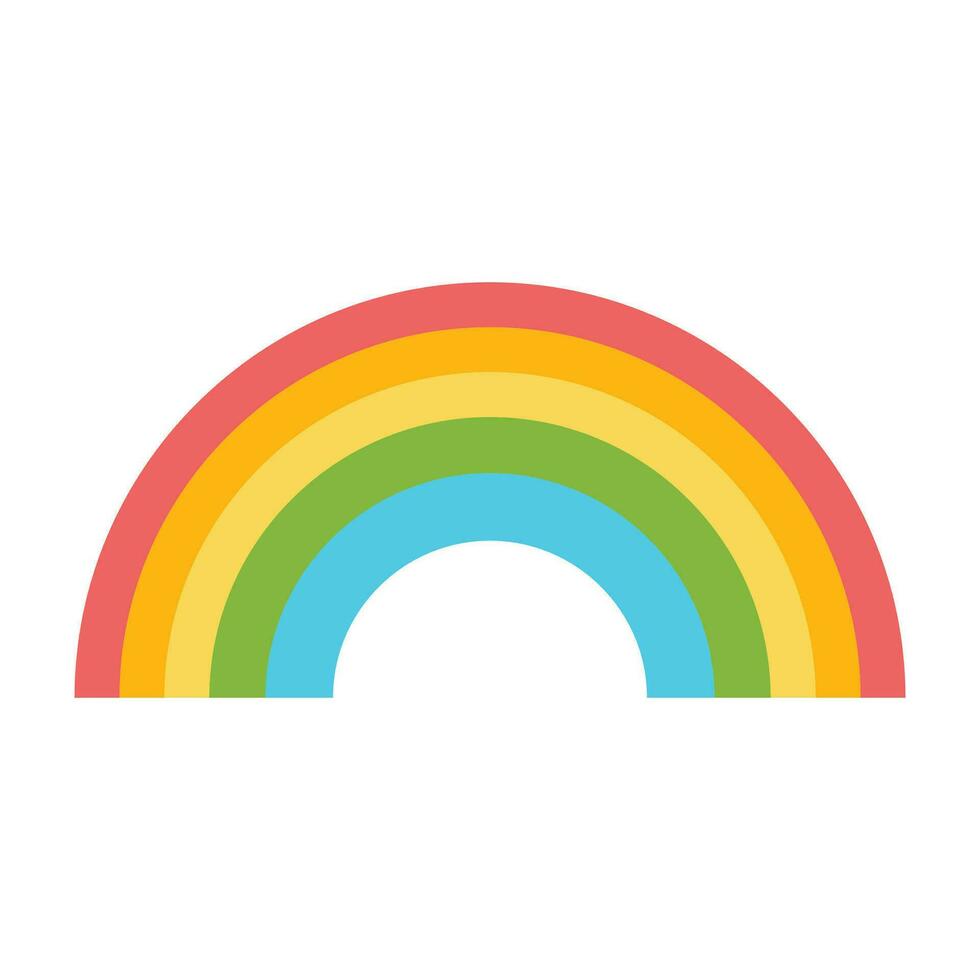 vettore colorato arcobaleno simbolo o logo su bianca sfondo