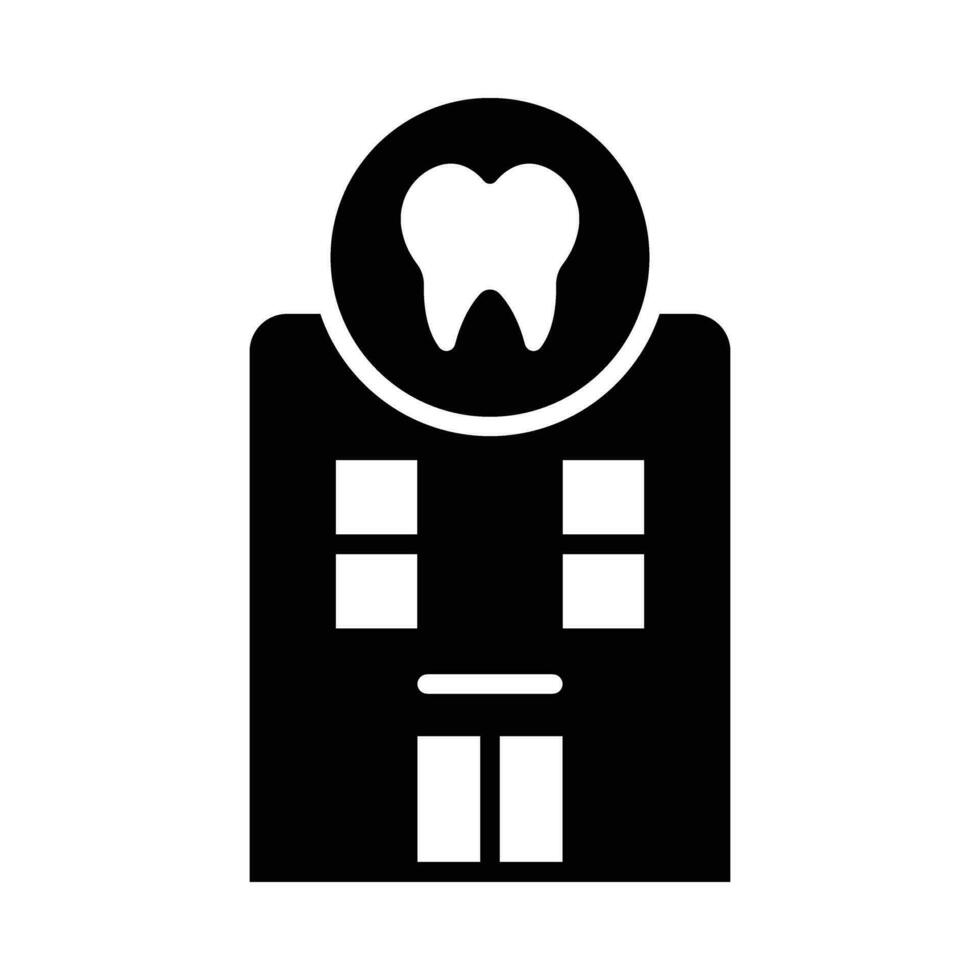 dentale clinica vettore glifo icona per personale e commerciale uso.