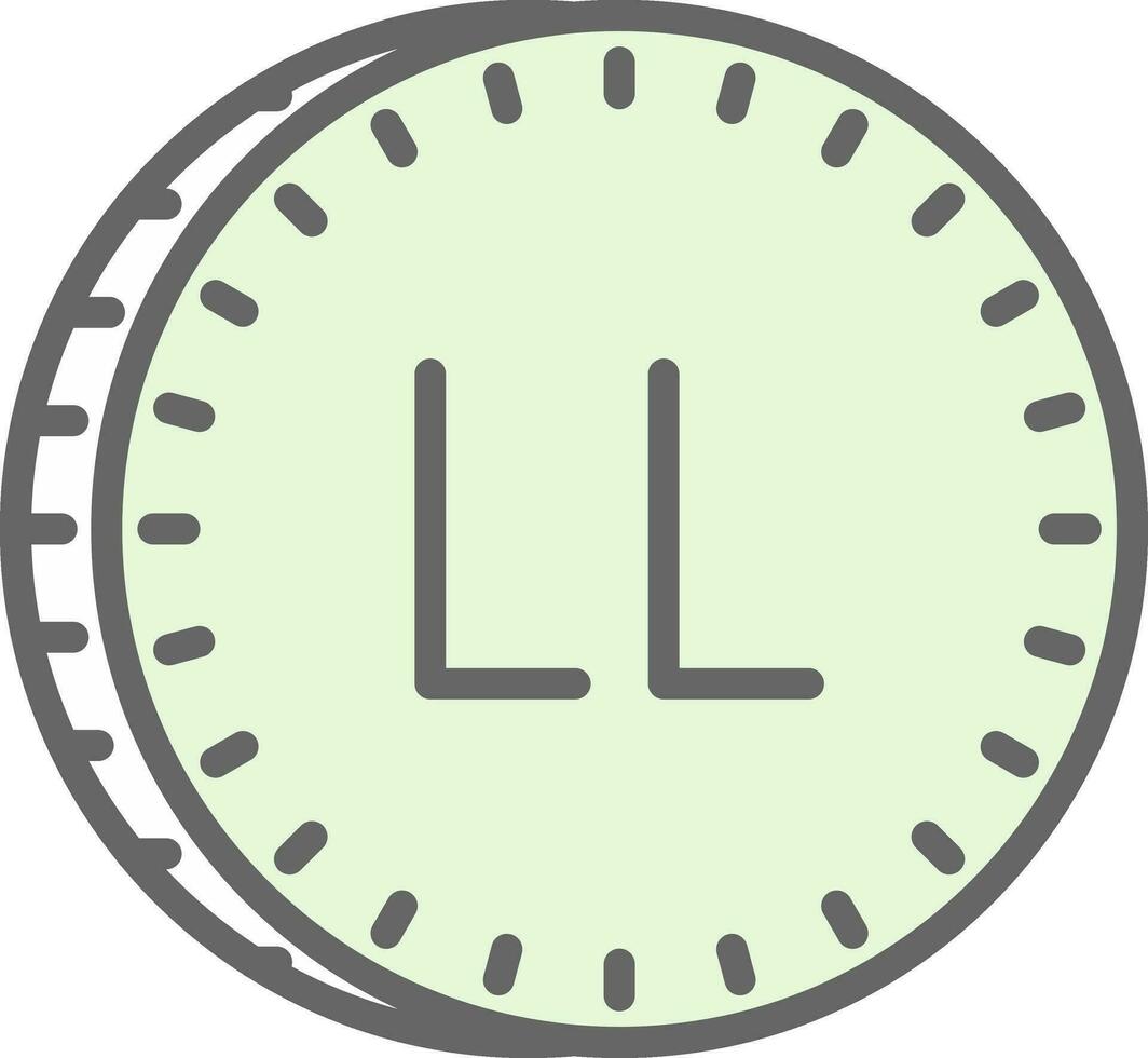 libanese libbra vettore icona design