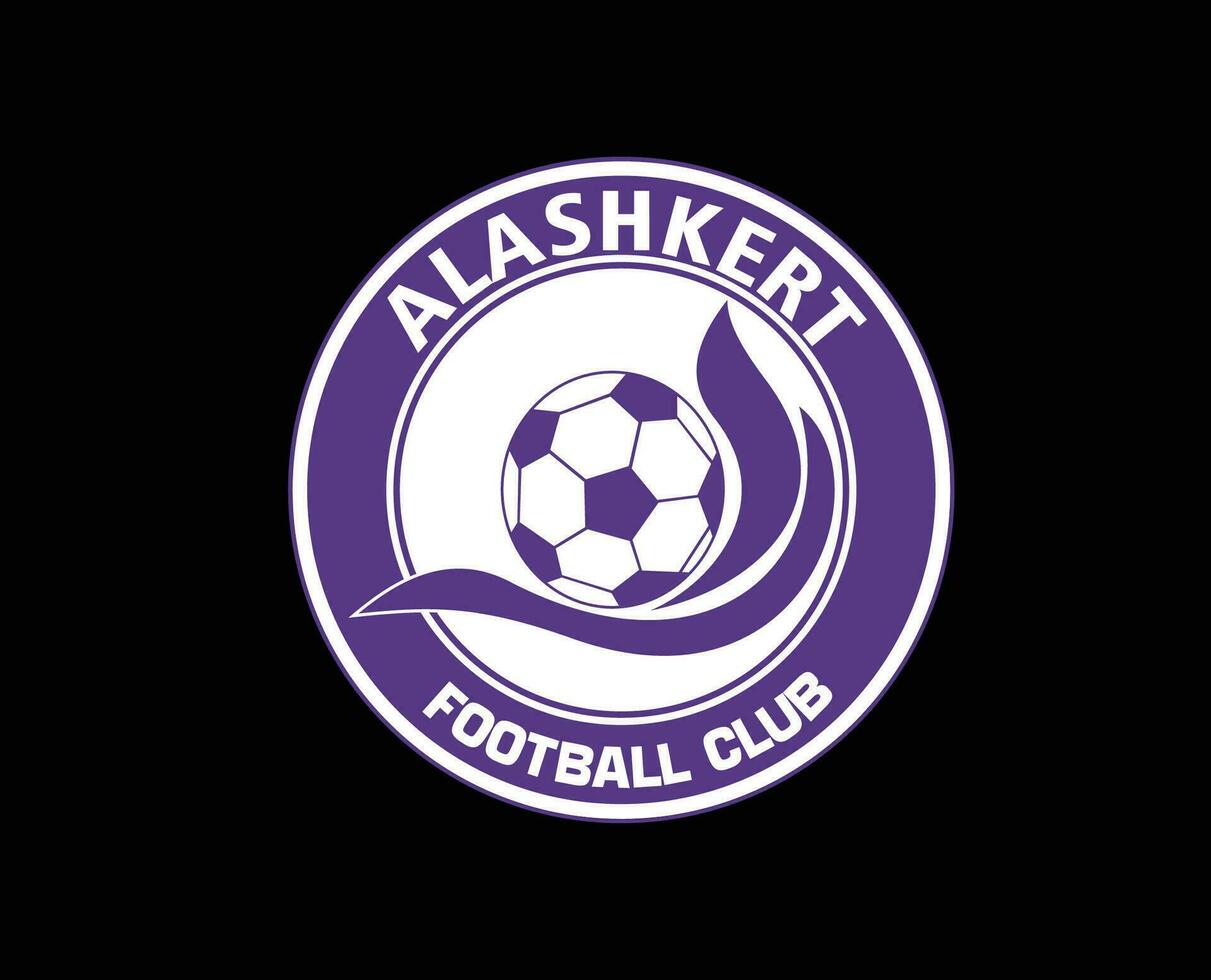 fc alashkert club simbolo logo Armenia lega calcio astratto design vettore illustrazione con nero sfondo