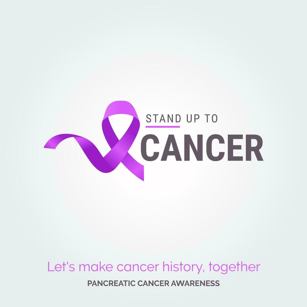 empowering arte per pancreatico cancro consapevolezza vettore