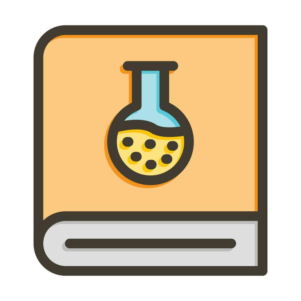 chimica libro vettore di spessore linea pieno colori icona per personale e commerciale uso.