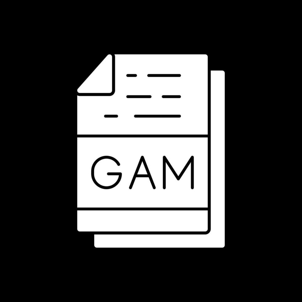 gam file formato vettore icona design