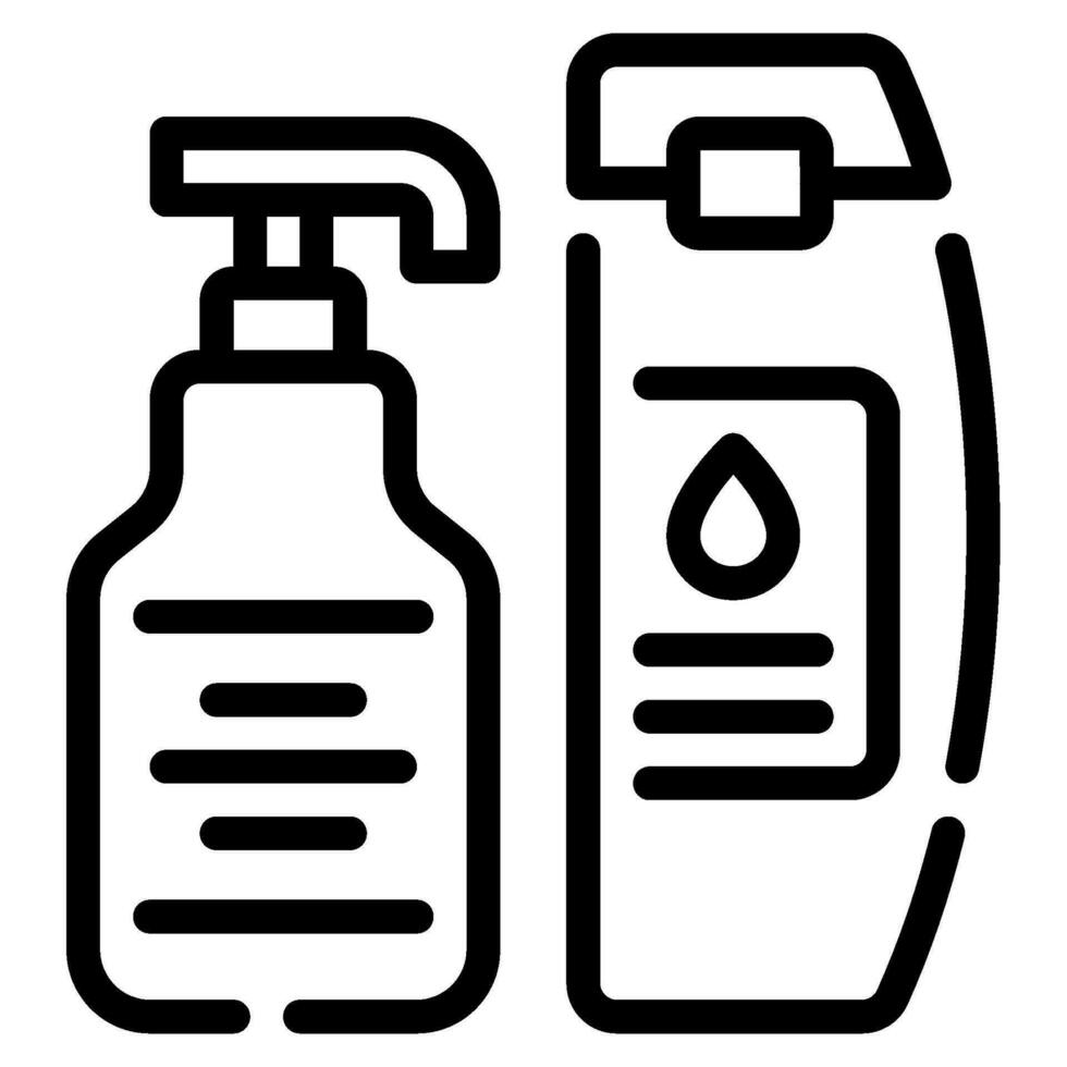 shampoo e condizionatore icona vettore