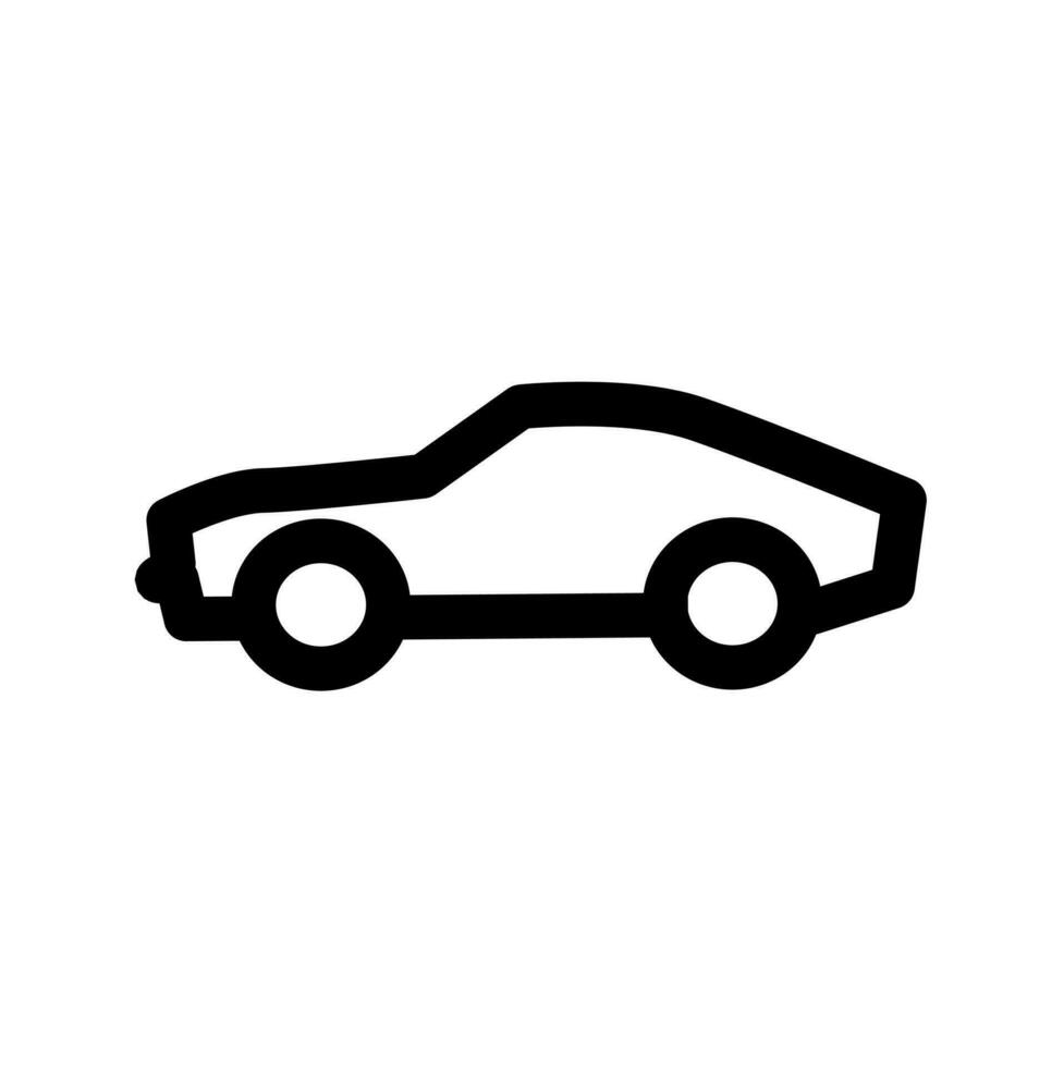 auto icona su un' bianca sfondo vettore