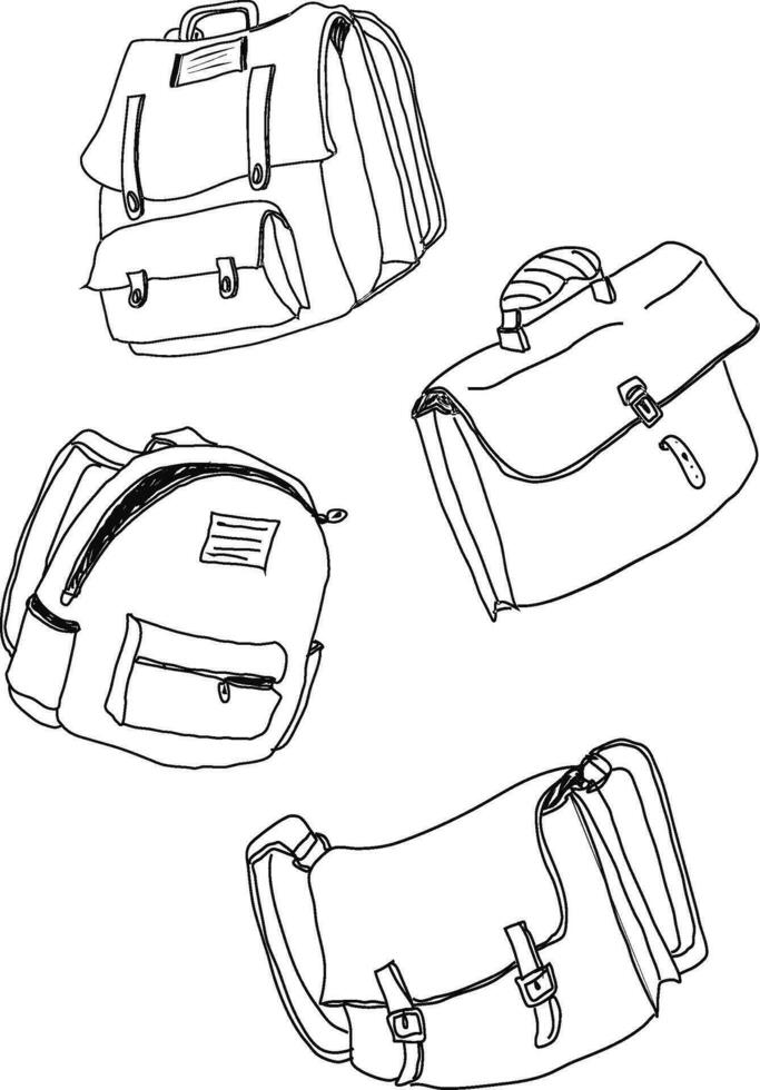 borse vettore illustrazione schema