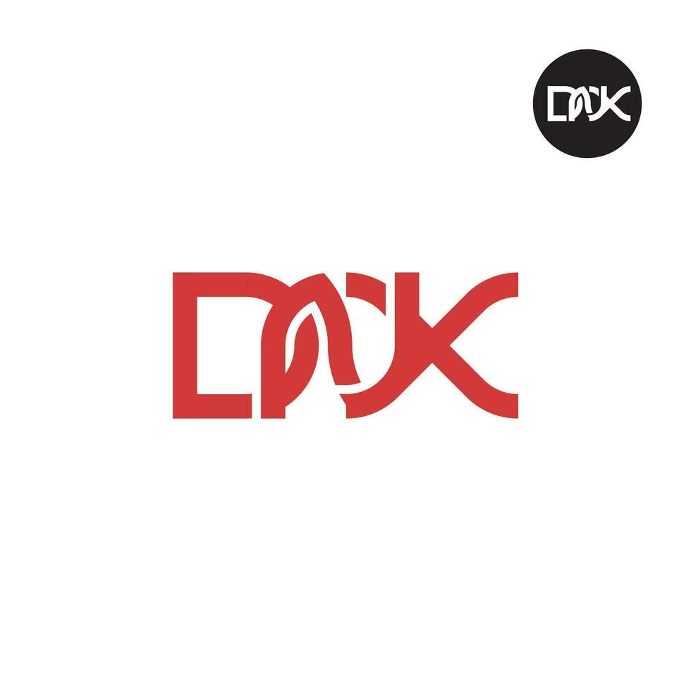 lettera dnx monogramma logo design vettore