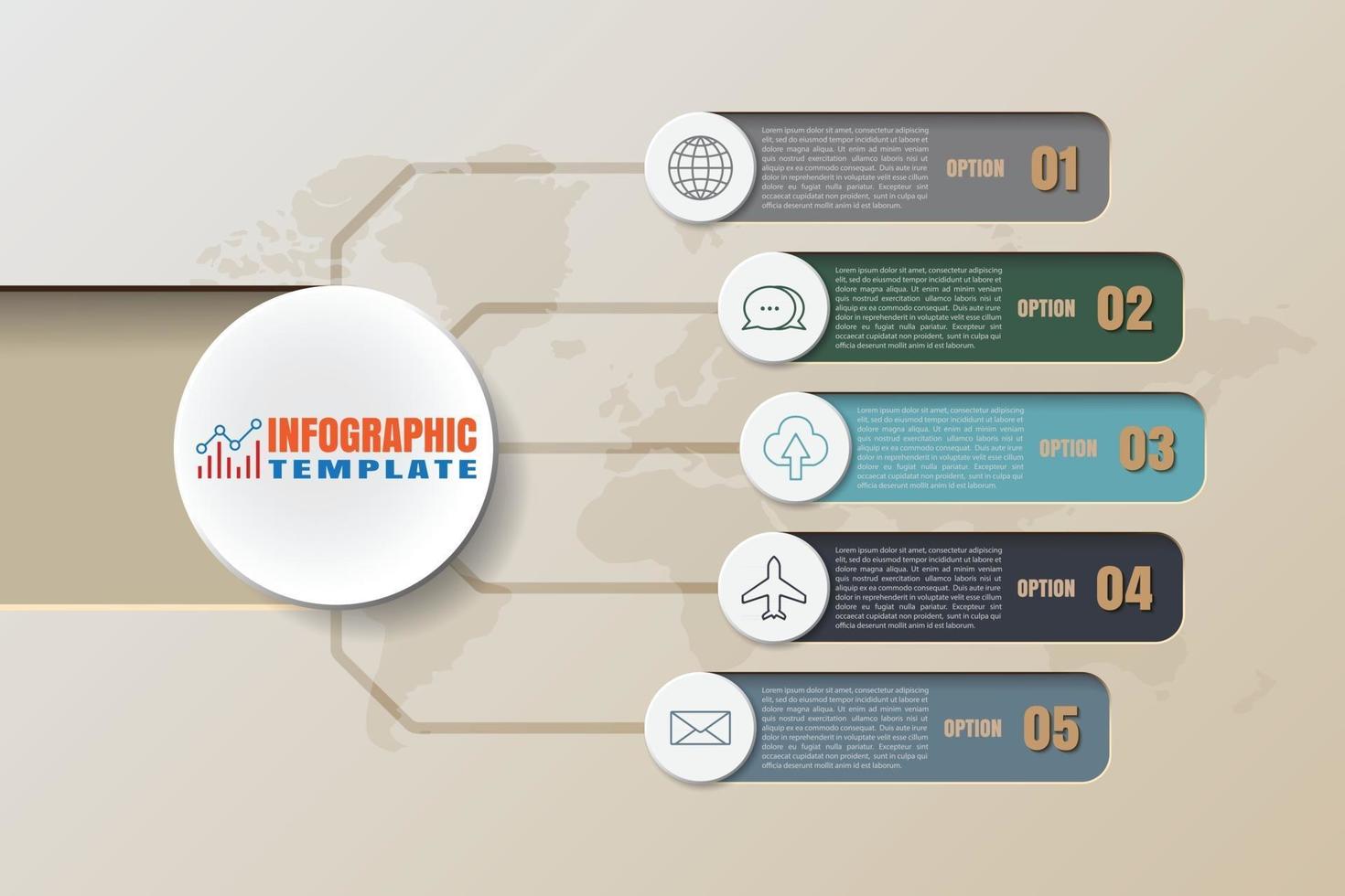 business roadmap timeline infografica con 5 passaggi moderno progettato per elementi di sfondo diagramma processo di pianificazione pagine web flusso di lavoro tecnologia digitale grafico di presentazione dei dati. illustrazione vettoriale