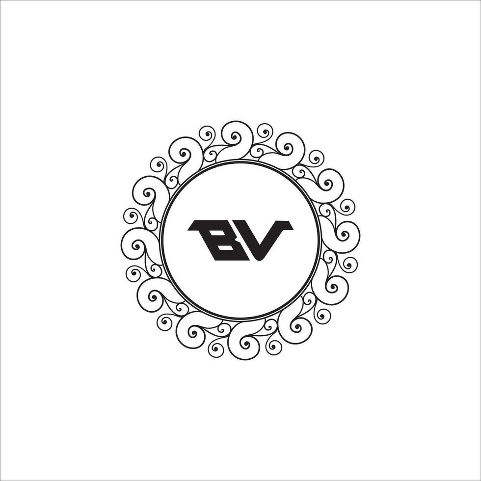 vb bv logo design vettore modello