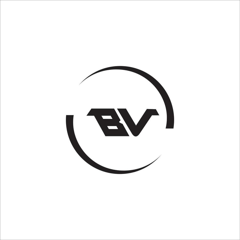 vb bv logo design vettore modello