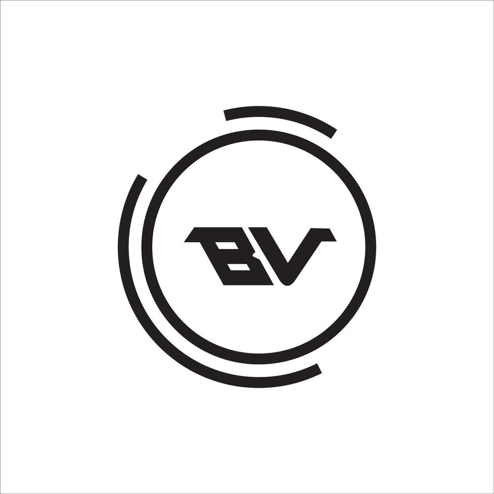 vb bv logo design vettore modello