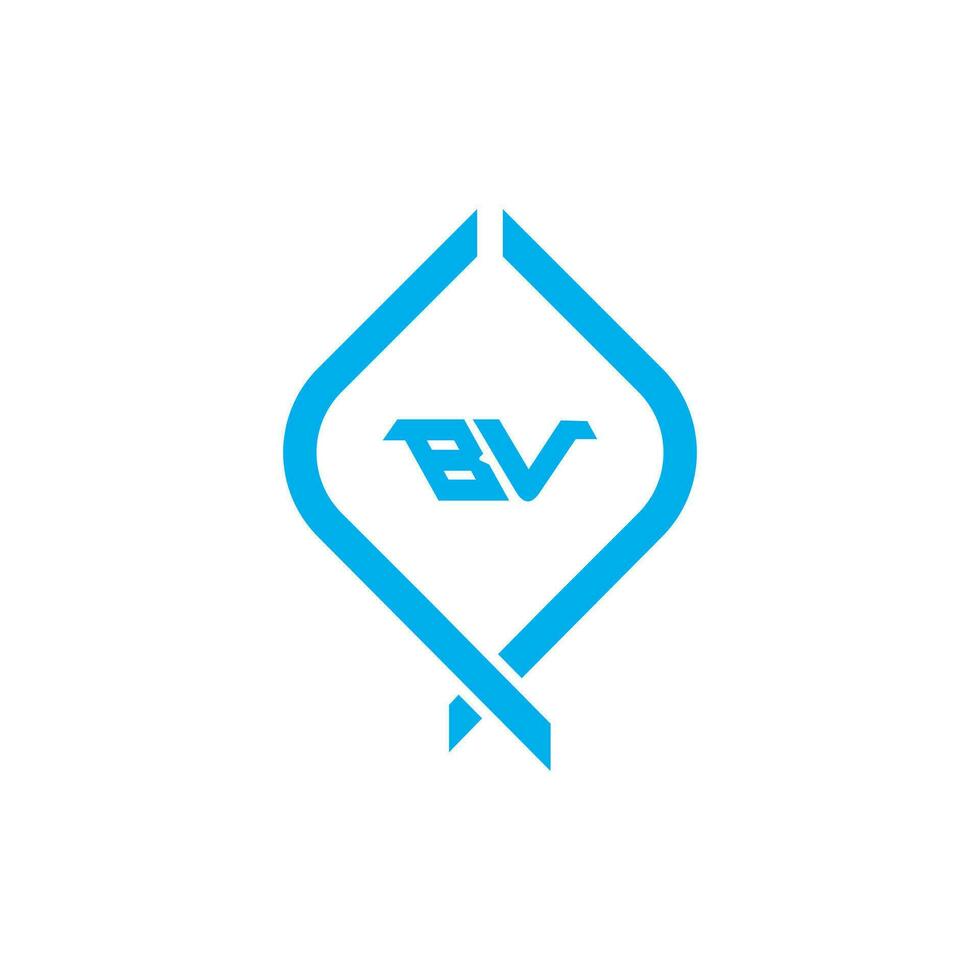 vb bv logo design vettore modello