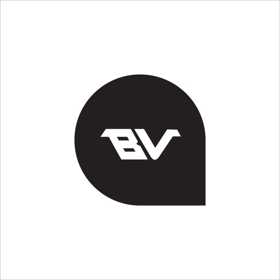 vb bv logo design vettore modello