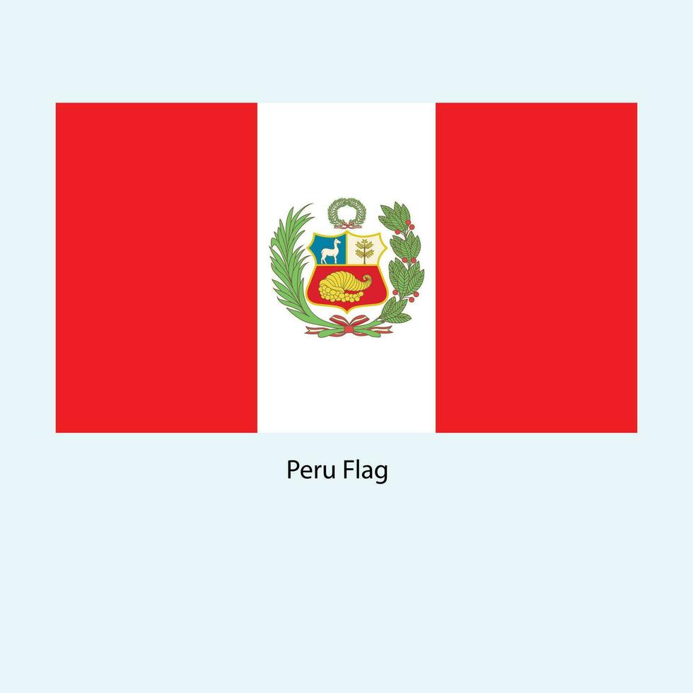 bandiera di Perù, repubblica di Perù. vettore illustrazione. nazionale bandiera.