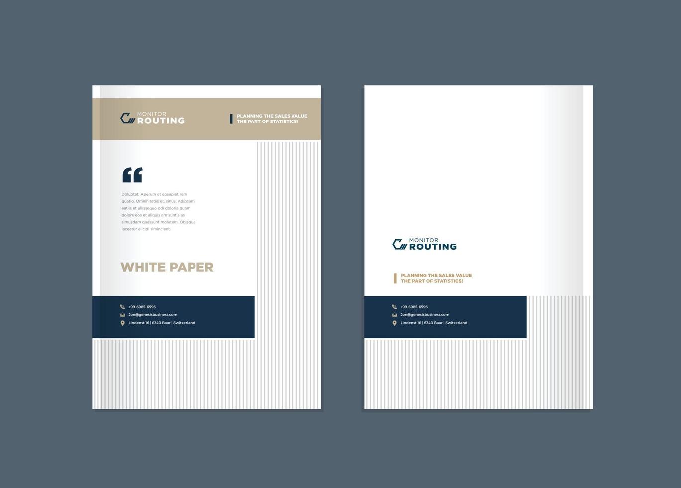 design della copertina della brochure aziendale o relazione annuale e profilo aziendale vettore
