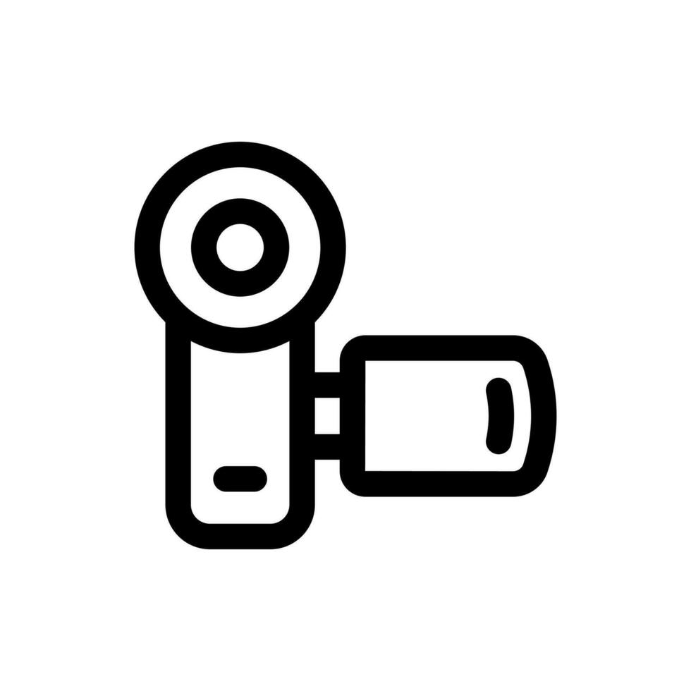 Camera registratore icona nel di moda piatto stile isolato su bianca sfondo. Camera registratore silhouette simbolo per il tuo sito web disegno, logo, app, ui. vettore illustrazione, eps10.