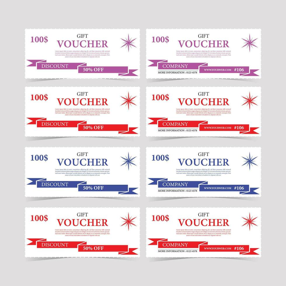 voucher; tagliando carta vendita buono, voucher; tagliando, etichetta. Vintage ▾ stile modello design vettore