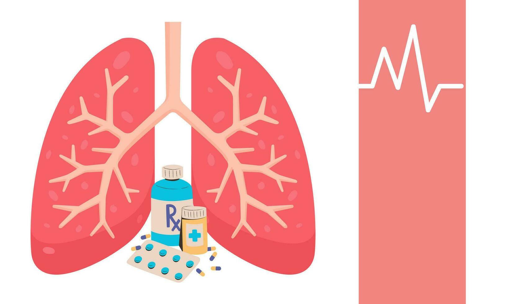 corticosteroide. corticosteroide medico pillole nel rx prescrizione droga bottiglia vettore illustrazione