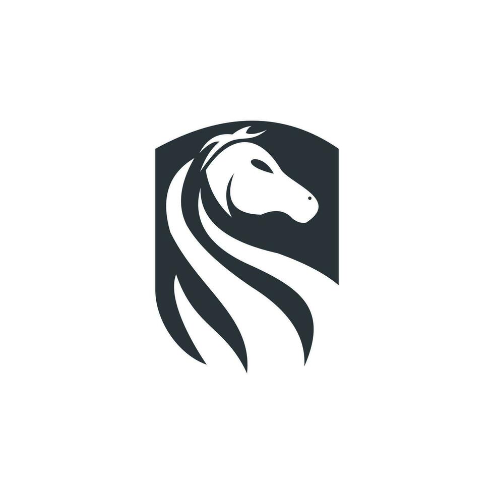 icone lineari vettoriali ed elementi di design del logo - vettore di cavallo