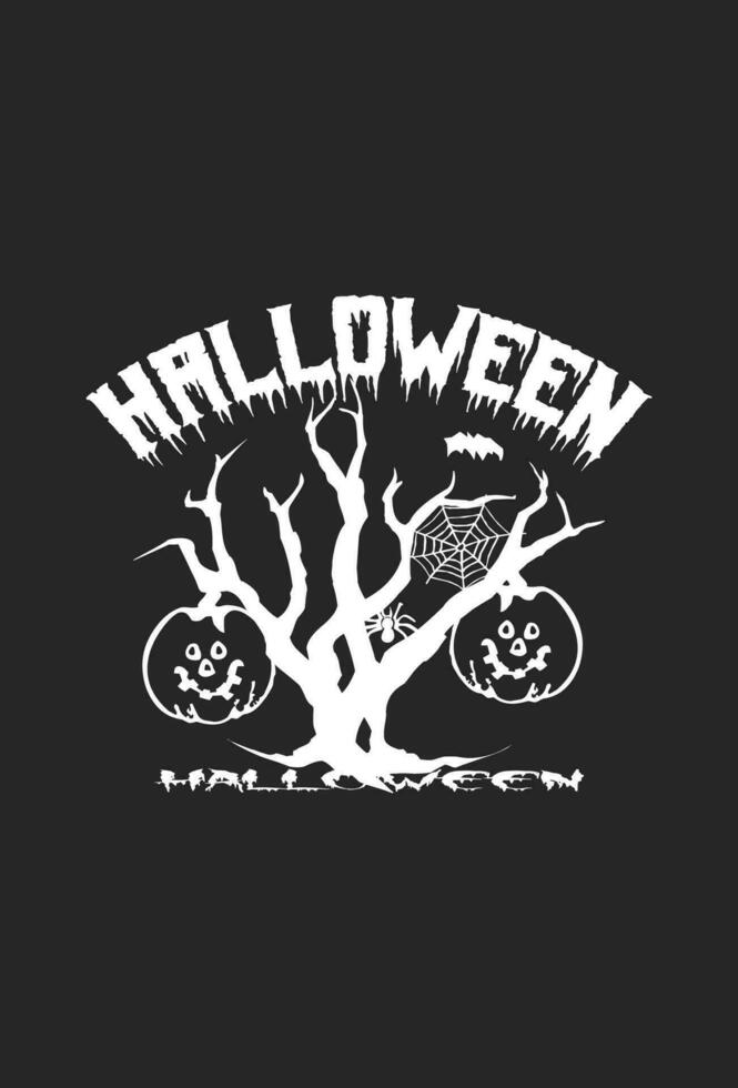 vettore Halloween t camicia design manifesto