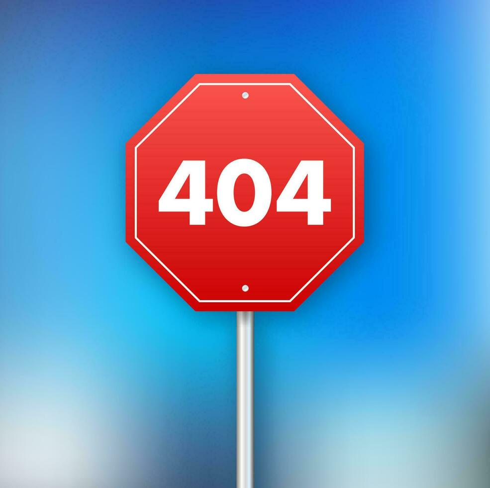errore 404 ragnatela pagina modello vettore design. sito web 404 pagina errore con server. vettore illustrazione.