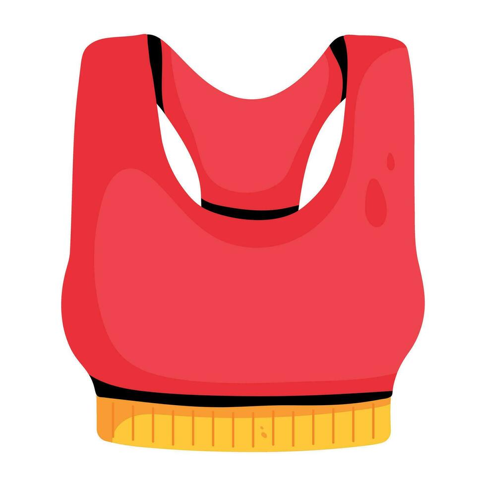 di moda gli sport reggiseno vettore