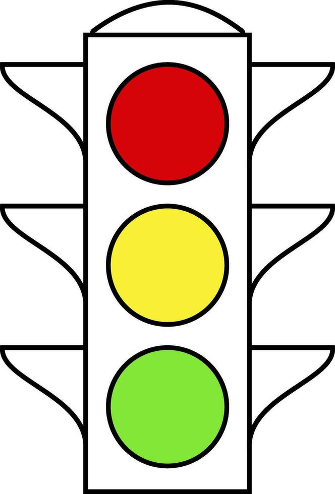 traffico leggero interfaccia icone rosso, giallo verde sì, no vettore