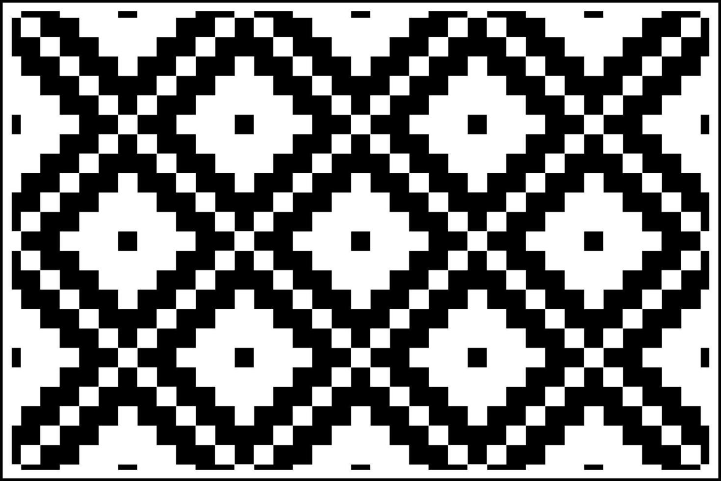 nordico geometrico orientale senza cuciture design moderno con colore bianco e nero. vettore