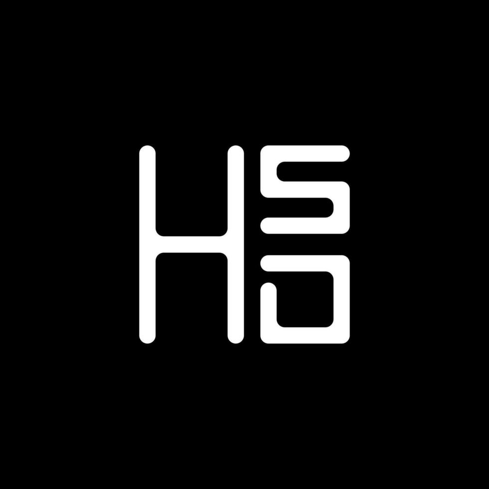 hsd lettera logo vettore disegno, hsd semplice e moderno logo. hsd lussuoso alfabeto design