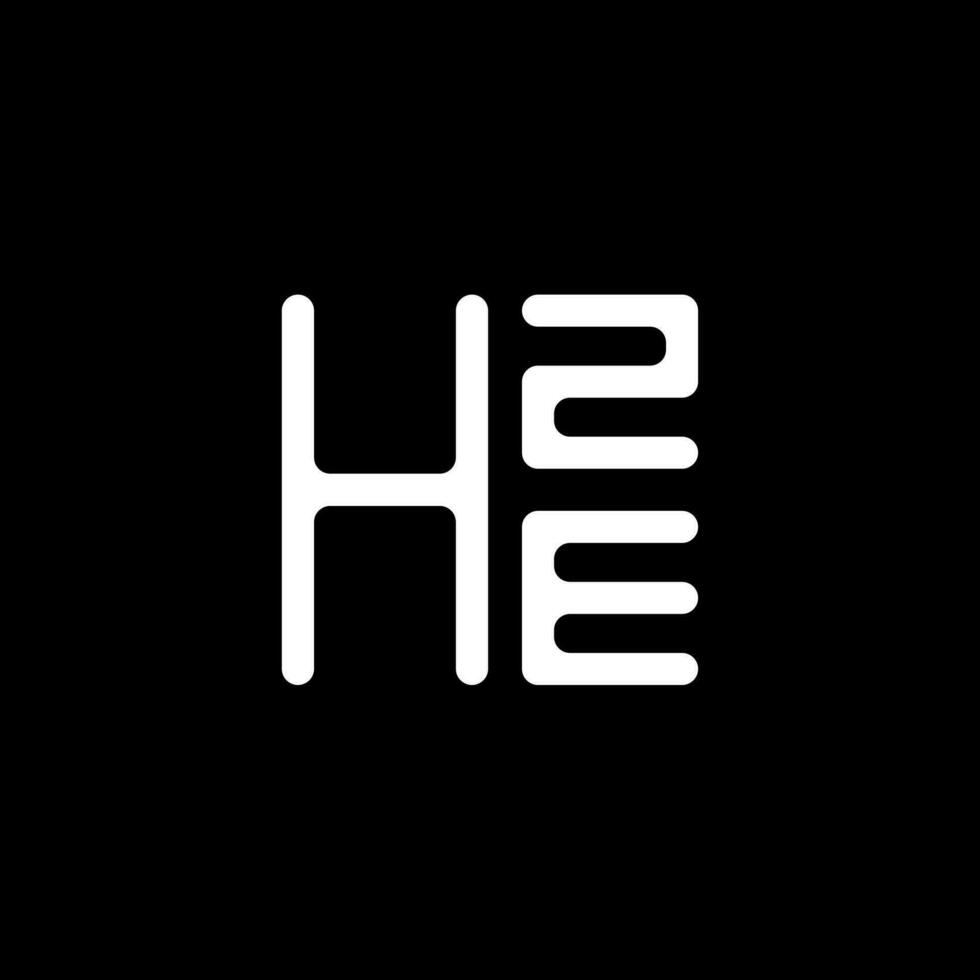 hze lettera logo vettore disegno, hze semplice e moderno logo. hze lussuoso alfabeto design