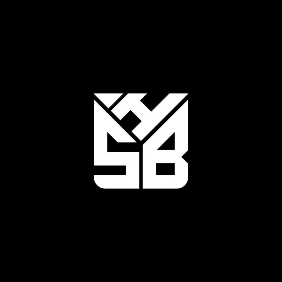 hsb lettera logo vettore disegno, hsb semplice e moderno logo. hsb lussuoso alfabeto design