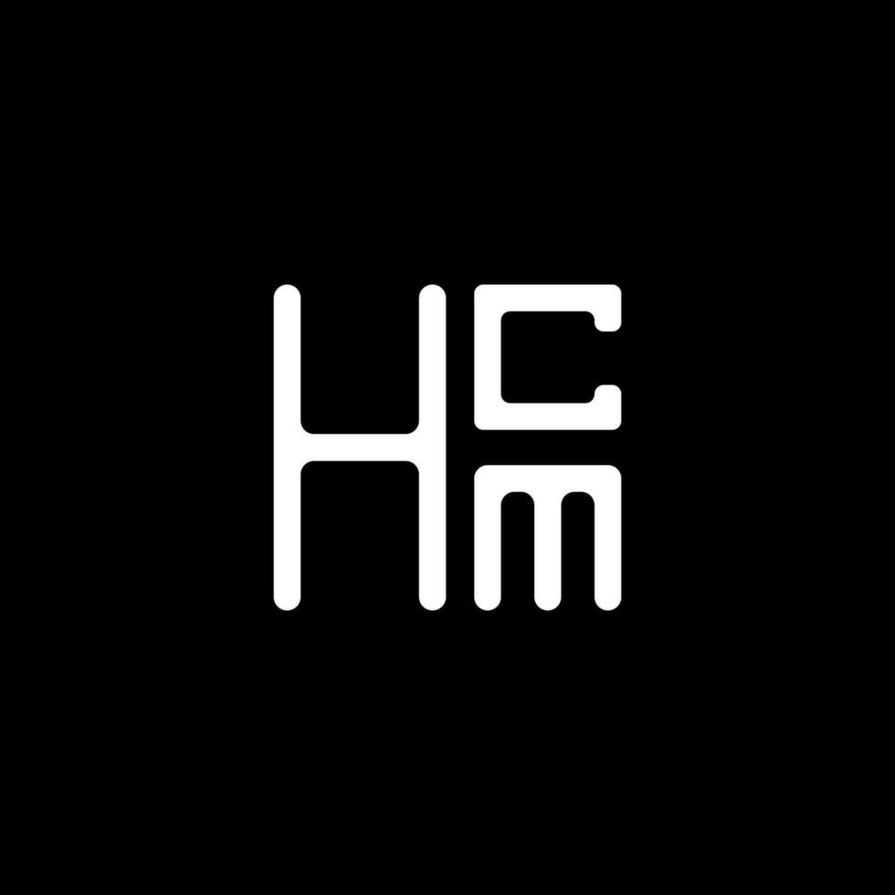 HCM lettera logo vettore disegno, HCM semplice e moderno logo. HCM lussuoso alfabeto design