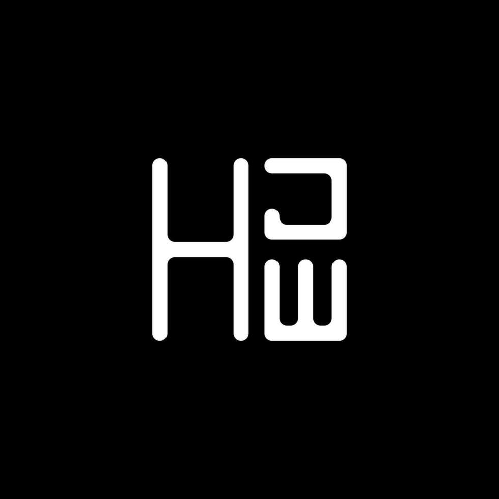 hjw lettera logo vettore disegno, hjw semplice e moderno logo. hjw lussuoso alfabeto design